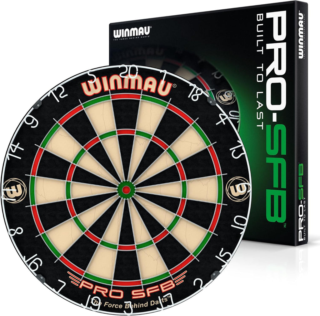 Pro SFB Bristle Dart Board - Professional Staple Free Bullseye Dartboard | Pro  Dart Board for Home, Tournament or Club | Durable Bristle Dartboards for Darts Enthusiasts