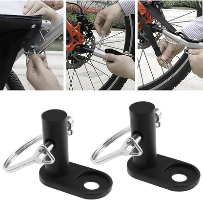 2PCS Bicycle Trailer Hitch Connector with 4PCS Coupler Pin Trailer Bike Coupler Pet Cargo Bike Trailer Hitch Attachment for Folding Bikes Pet Carts Hauling Goods