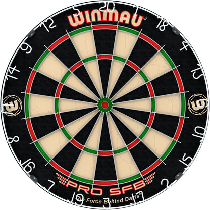 Pro SFB Bristle Dart Board - Professional Staple Free Bullseye Dartboard | Pro  Dart Board for Home, Tournament or Club | Durable Bristle Dartboards for Darts Enthusiasts