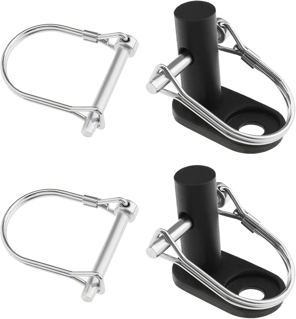 2PCS Bicycle Trailer Hitch Connector with 4PCS Coupler Pin Trailer Bike Coupler Pet Cargo Bike Trailer Hitch Attachment for Folding Bikes Pet Carts Hauling Goods