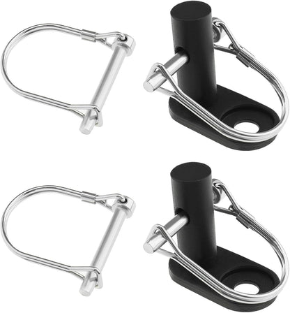 2PCS Bicycle Trailer Hitch Connector with 4PCS Coupler Pin Trailer Bike Coupler Pet Cargo Bike Trailer Hitch Attachment for Folding Bikes Pet Carts Hauling Goods