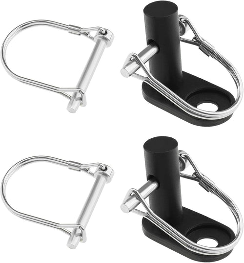 2PCS Bicycle Trailer Hitch Connector with 4PCS Coupler Pin Trailer Bike Coupler Pet Cargo Bike Trailer Hitch Attachment for Folding Bikes Pet Carts Hauling Goods
