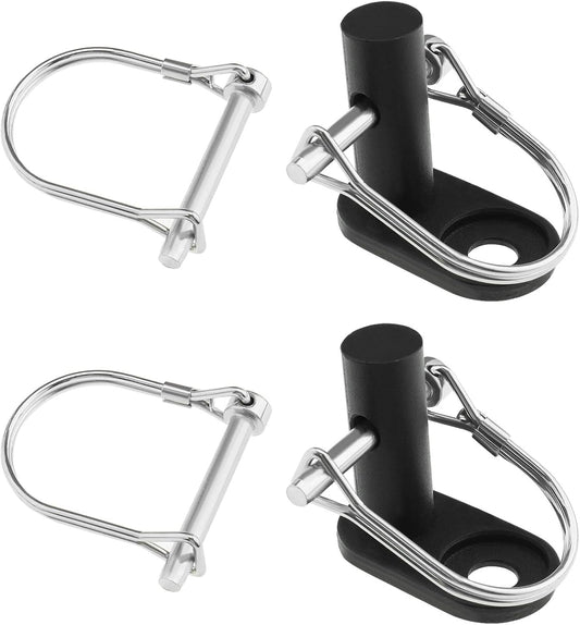 2PCS Bicycle Trailer Hitch Connector with 4PCS Coupler Pin Trailer Bike Coupler Pet Cargo Bike Trailer Hitch Attachment for Folding Bikes Pet Carts Hauling Goods