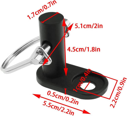 2PCS Bicycle Trailer Hitch Connector with 4PCS Coupler Pin Trailer Bike Coupler Pet Cargo Bike Trailer Hitch Attachment for Folding Bikes Pet Carts Hauling Goods